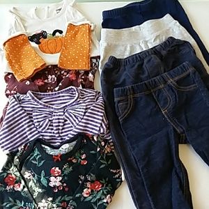 8 piece 9 month infant girls lot